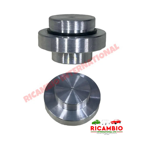 Distributor Hole Aluminium Cap - Classic Fiat 500 126 - Mechanical and Engine Parts