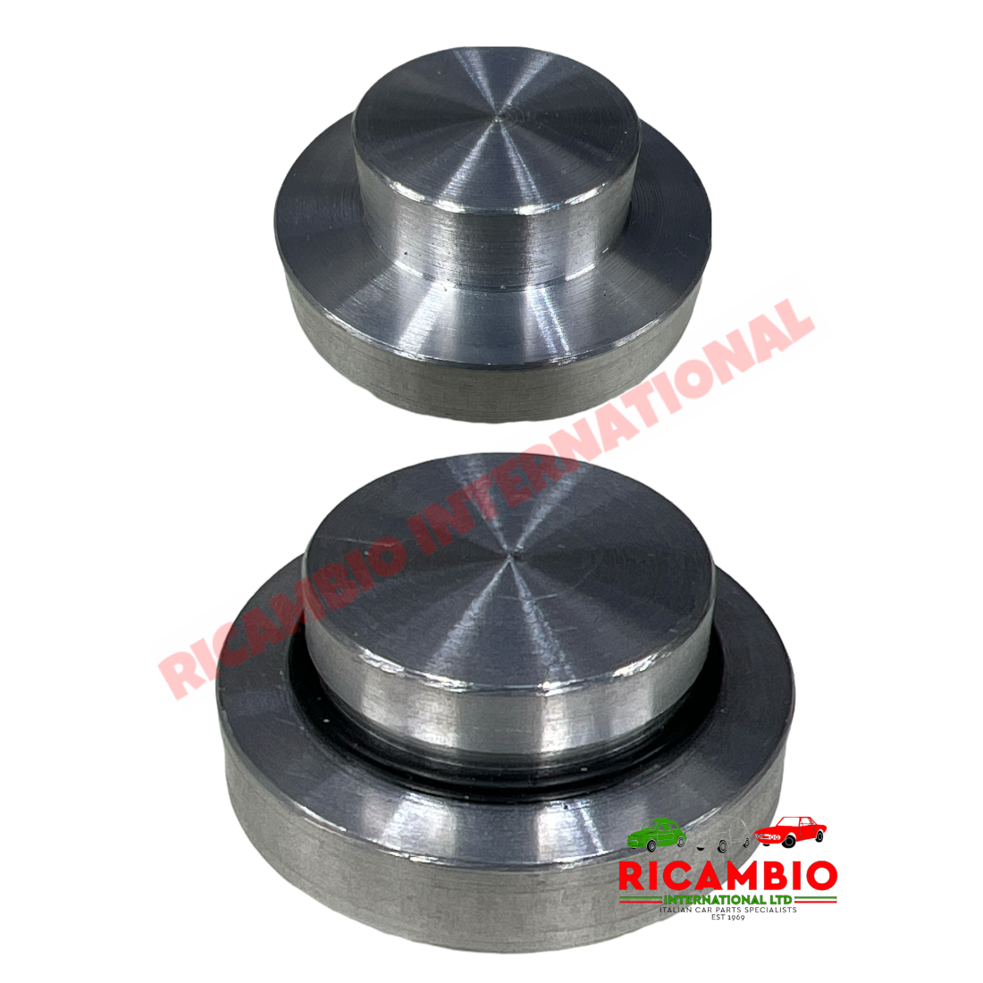 Distributor Hole Aluminium Cap - Classic Fiat 500 126 - Mechanical and Engine Parts
