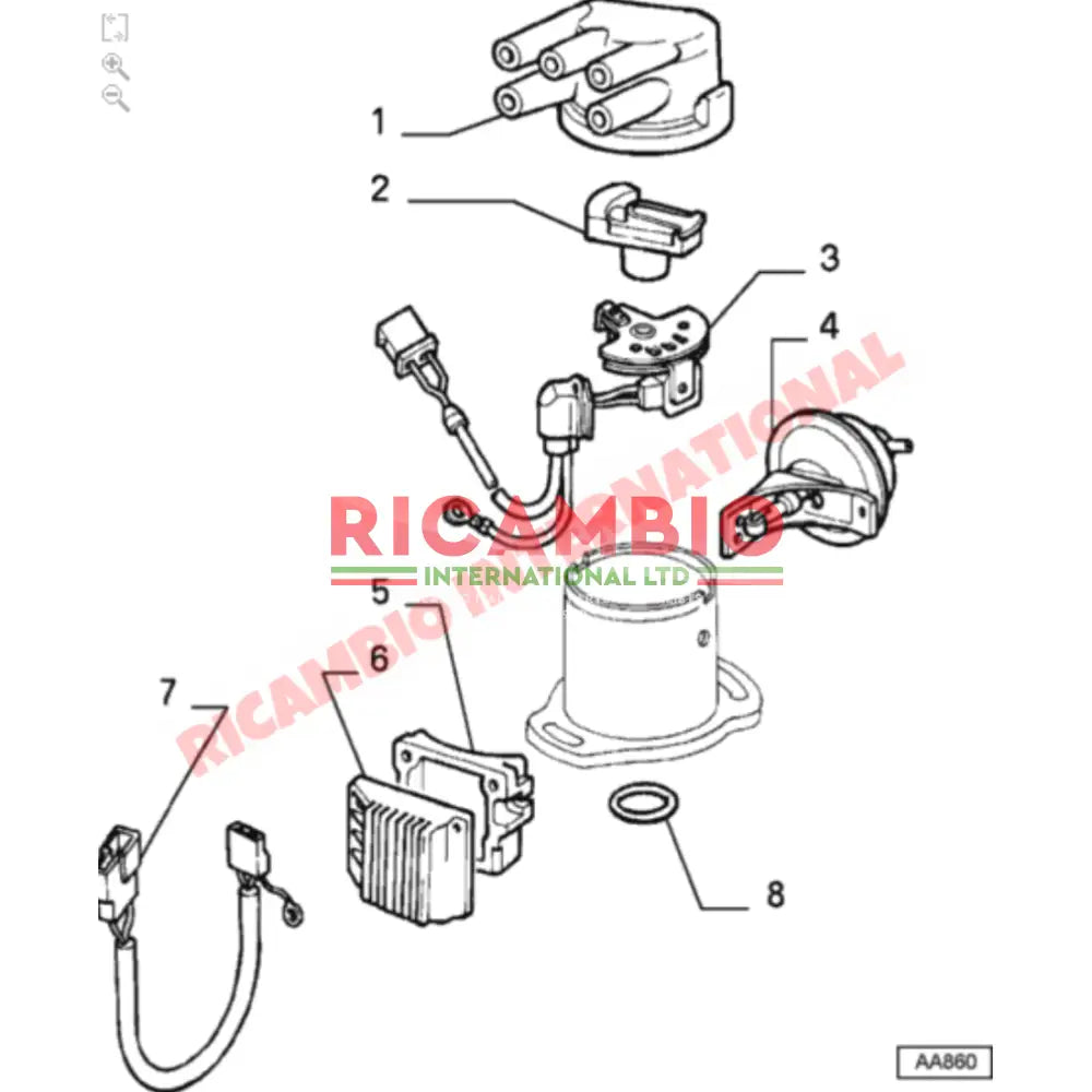 Distributor Ignition Module - Classic Fiat Panda Uno,Tipo,Tempra - Ignition & Electronic Parts