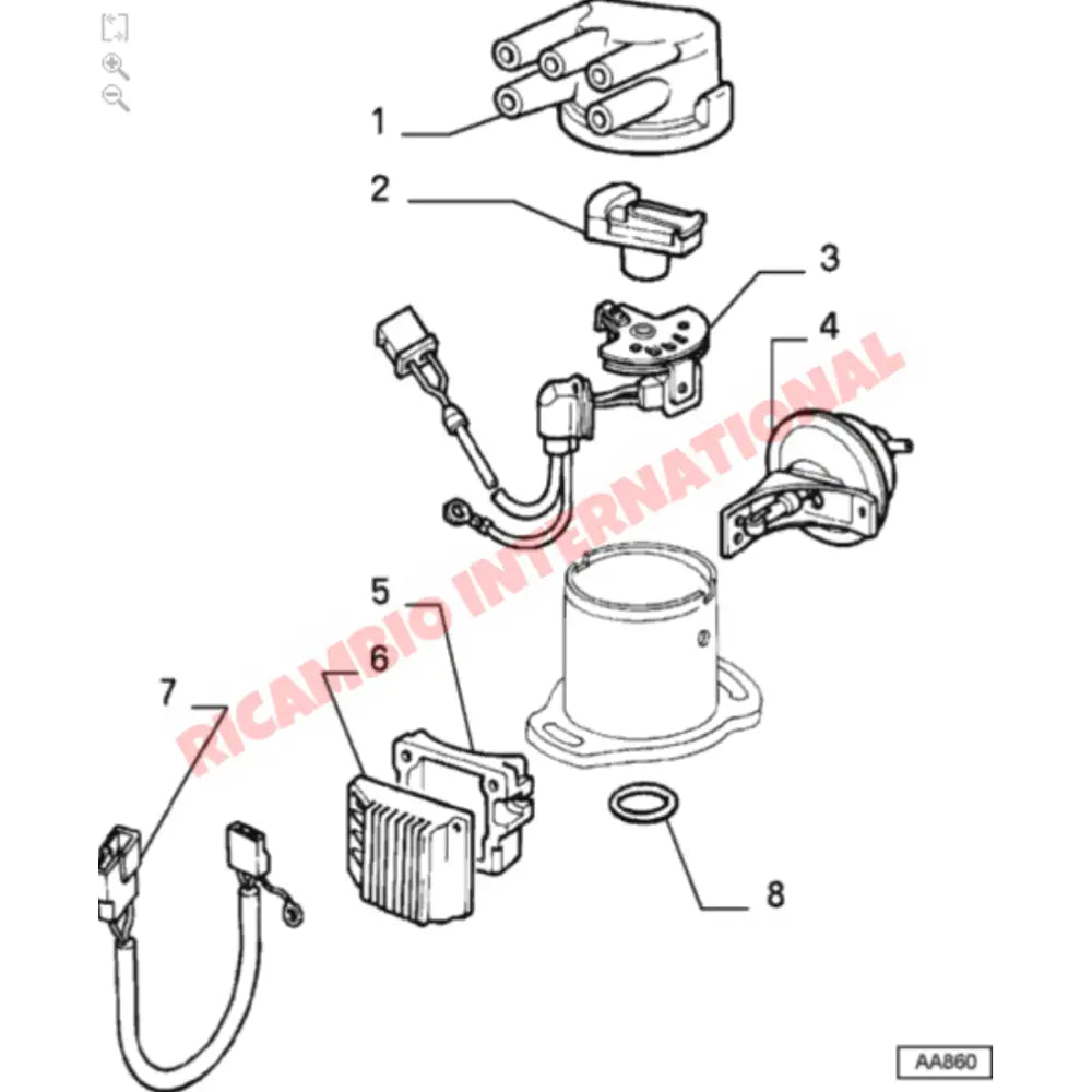 Distributor Ignition Module - Classic Fiat Panda Uno,Tipo,Tempra - Ignition & Electronic Parts