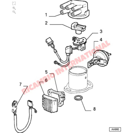 Distributor Ignition Module - Classic Fiat Panda Uno,Tipo,Tempra - Ignition & Electronic Parts