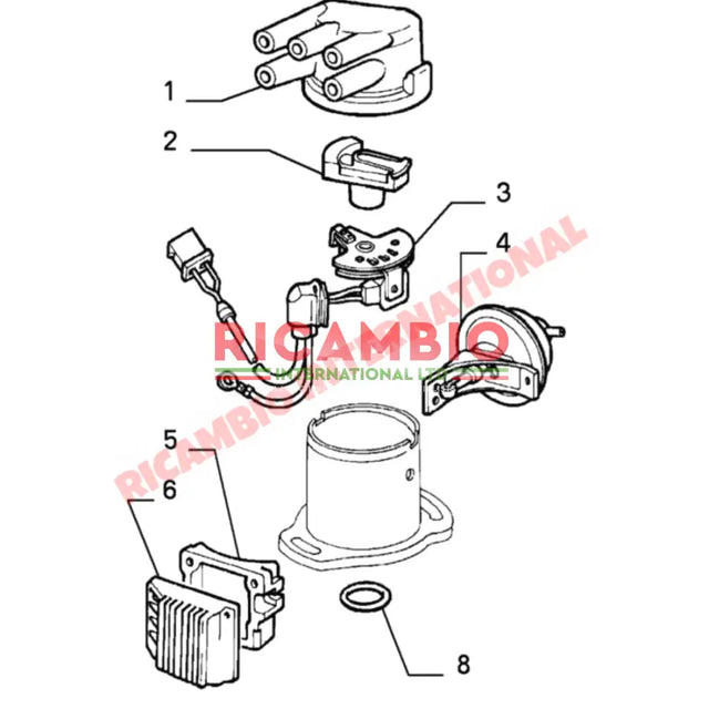 Distributor Oil Seal - Classic Fiat Panda Uno Y10 - Ignition & Electronic Parts