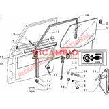 Door Glass Runner Clip - Classic Fiat Panda - Windows - Seals & Associated Parts