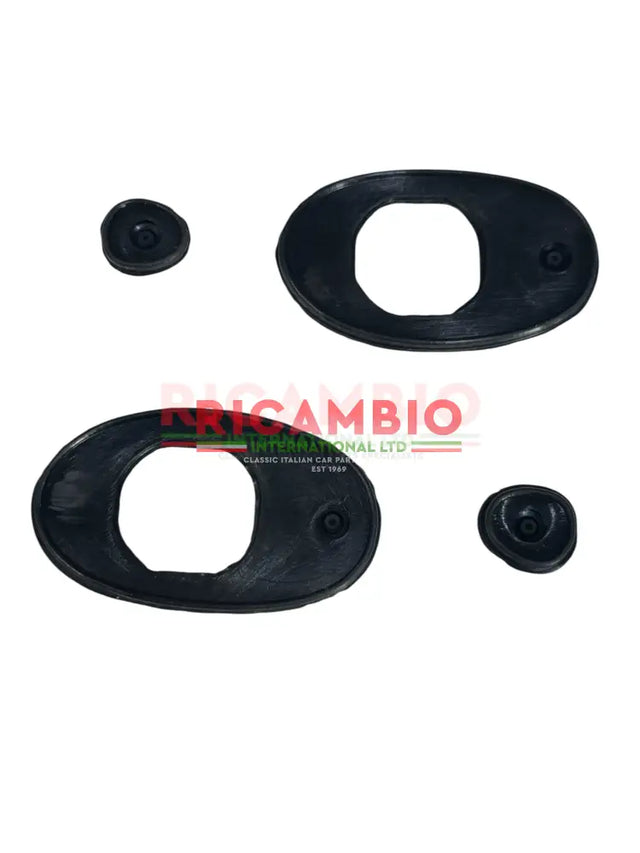 Door Handle Rubber Seal Kit - Autobianchi Bianchina - door handle rubber seals