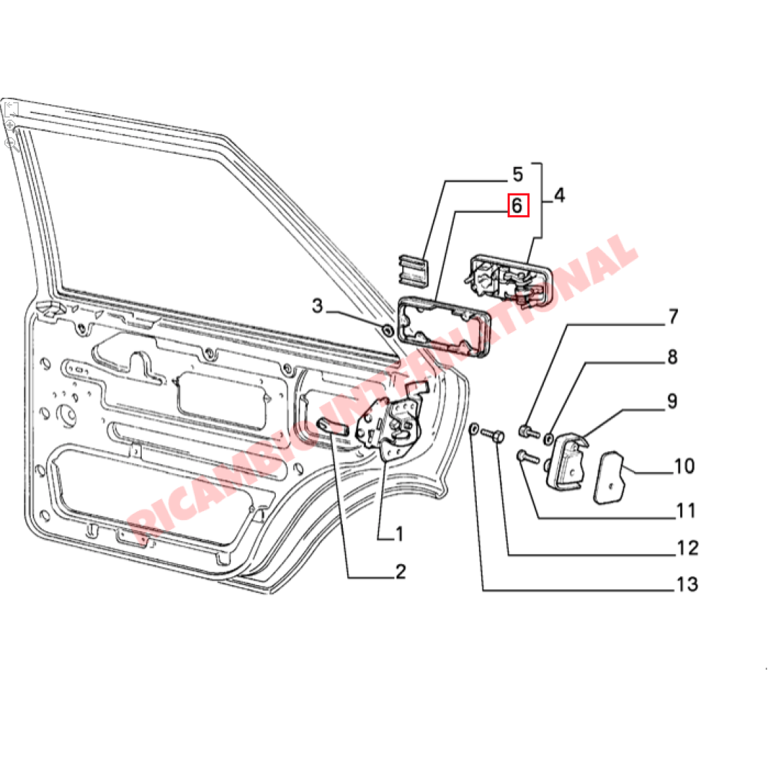 Door Handle Seal - Lancia Delta - Exterior Trim