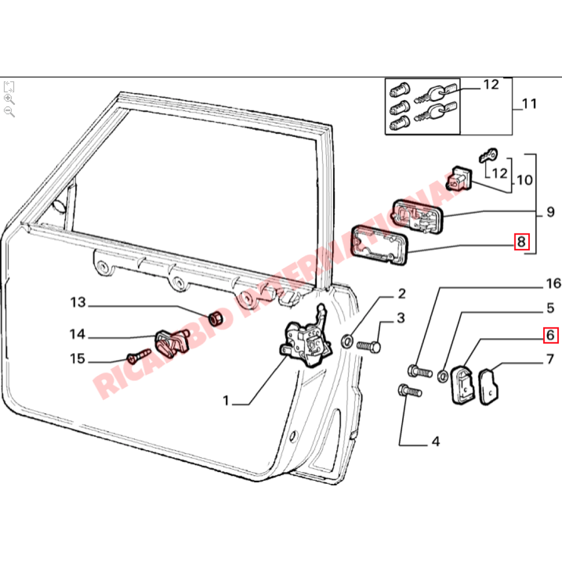 Door Handle Seal - Lancia Delta - Exterior Trim