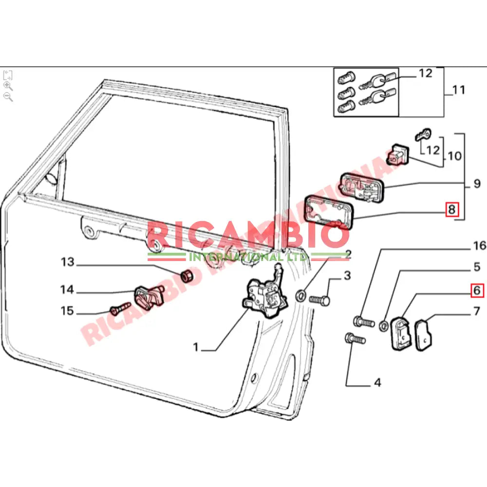 Door Handle Seal - Lancia Delta - Exterior Trim