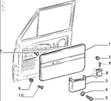 Door/Interior Panel Clip Kit - Classic Fiat Panda,Coupe