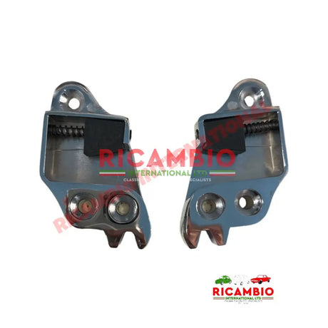 Door Lock Chrome Catch Kit - Autobianchi Bianchina Trasformabile - Handles - Locks and Catches