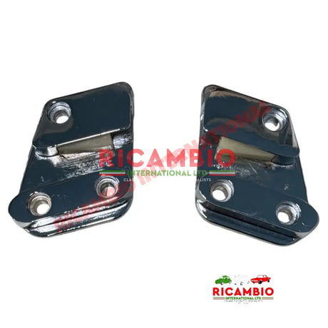 Door Lock Chrome Plate Kit - Autobianchi Bianchina Cabriolet,Eden Roc,Berlina - Handles - Locks and Catches