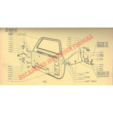Door Lock Connecting Rod - Classic Fiat 500 - Classic Fiat 500 Parts & Spares