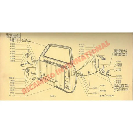 Door Lock Horizontal Connecting Rod Retainer - Classic Fiat 500 - Handles - Locks and Catches