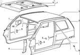 Door Rubber Buffer Grommet Kit (4) - Classic Fiat Panda