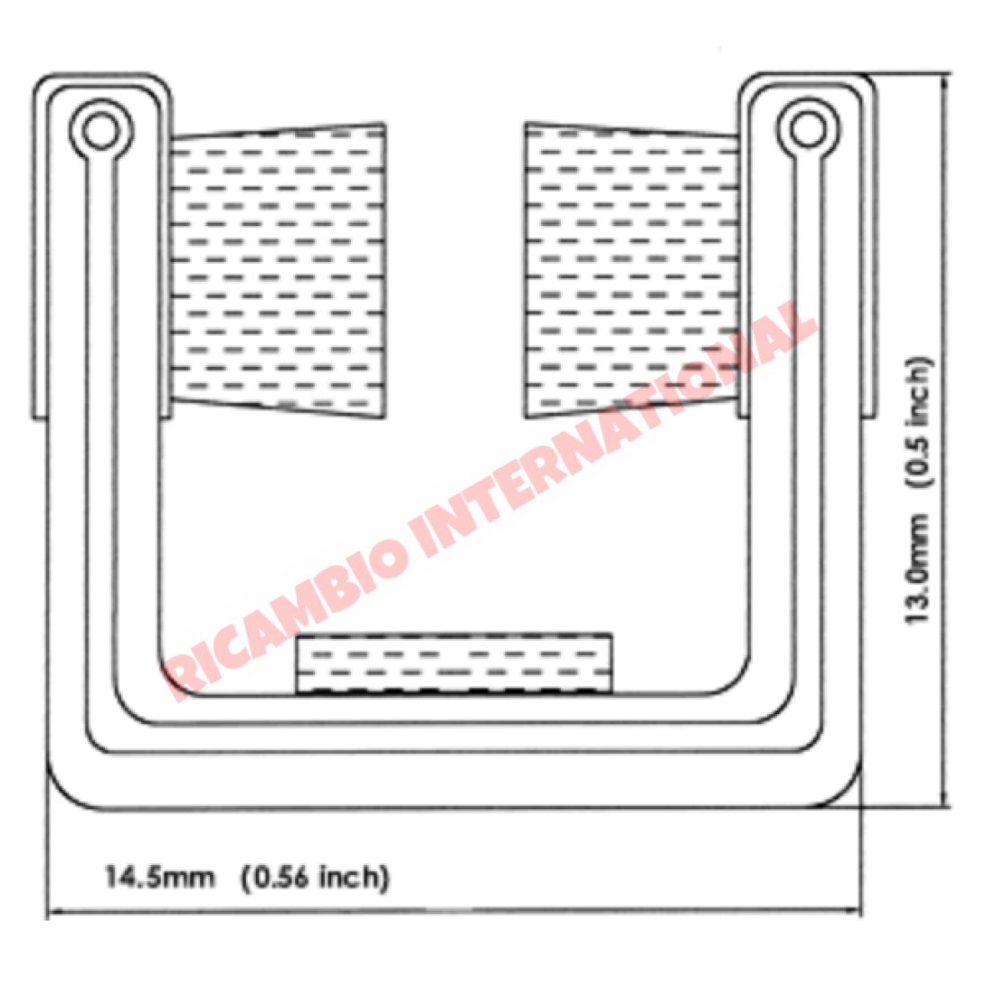 Door Window Channel (1x metre) - Classic Fiat 500 126 600 850 PLUS many classic cars - Window - Seals & Trim