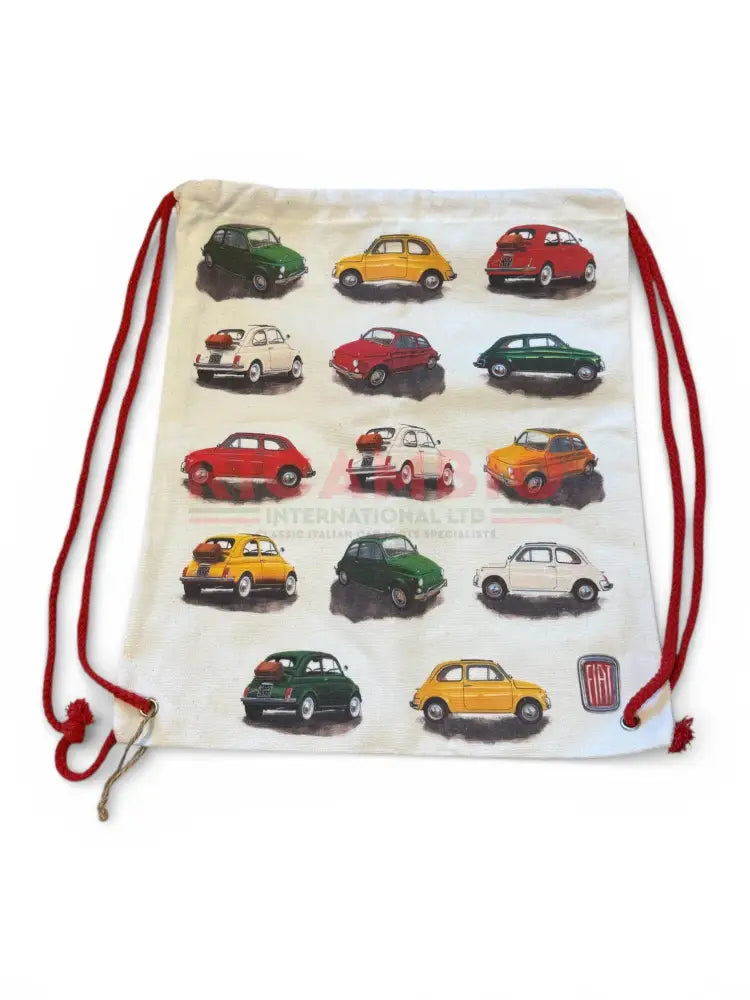 Drawstring Shopping Bag Reusable - Fiat 500 - Toys - Gifts & Novelty Items