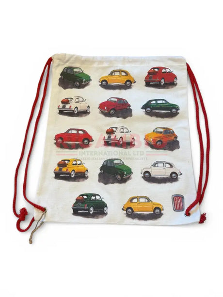 Drawstring Shopping Bag Reusable - Fiat 500 - Toys - Gifts & Novelty Items