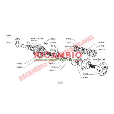 Drive Shaft Clip (17mm) - Classic Fiat 500 - Axles - Shafts - Joints and Couplings