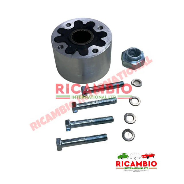 Drive Shaft Coupling Joint Bolts & Rear Hub Nut - Classic Fiat 500,126,600 - Axles - Shafts - Joints and Couplings
