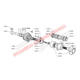 Drive Shaft Coupling Joint (COURSE 6 SPLINE) - Classic Fiat 500 - Axles - Shafts - Joints and Couplings