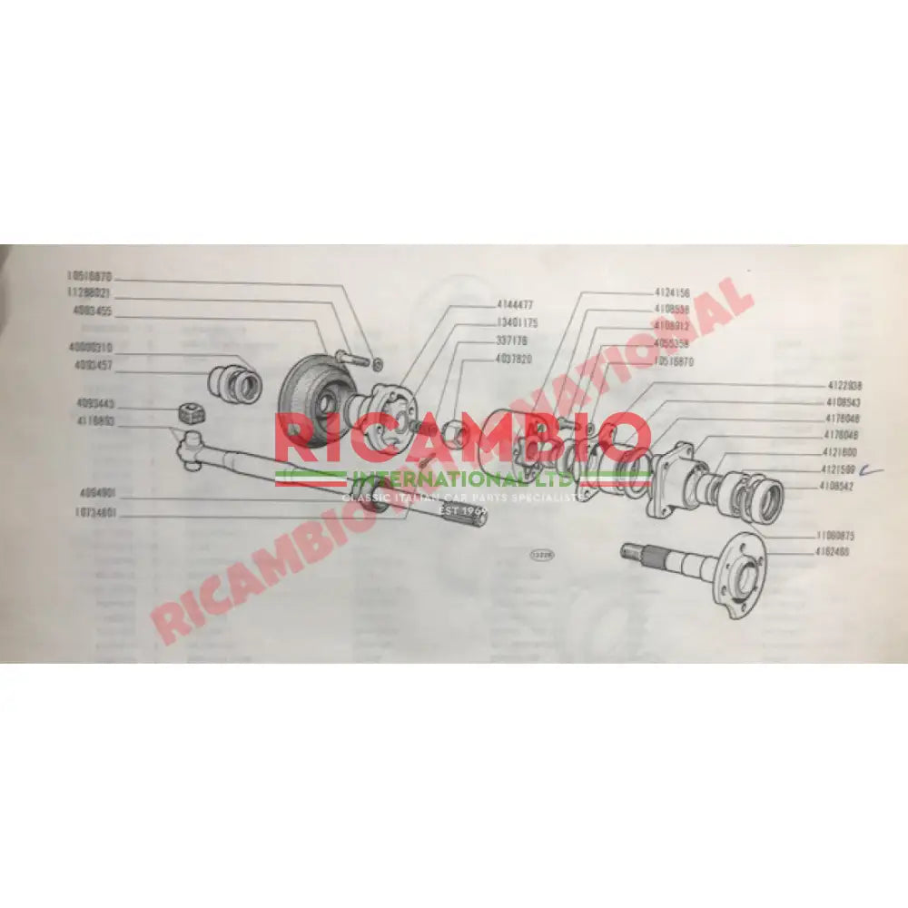 Drive Shaft Coupling Joint - Fiat 850 900 - Axles - Shafts - Joints and Couplings