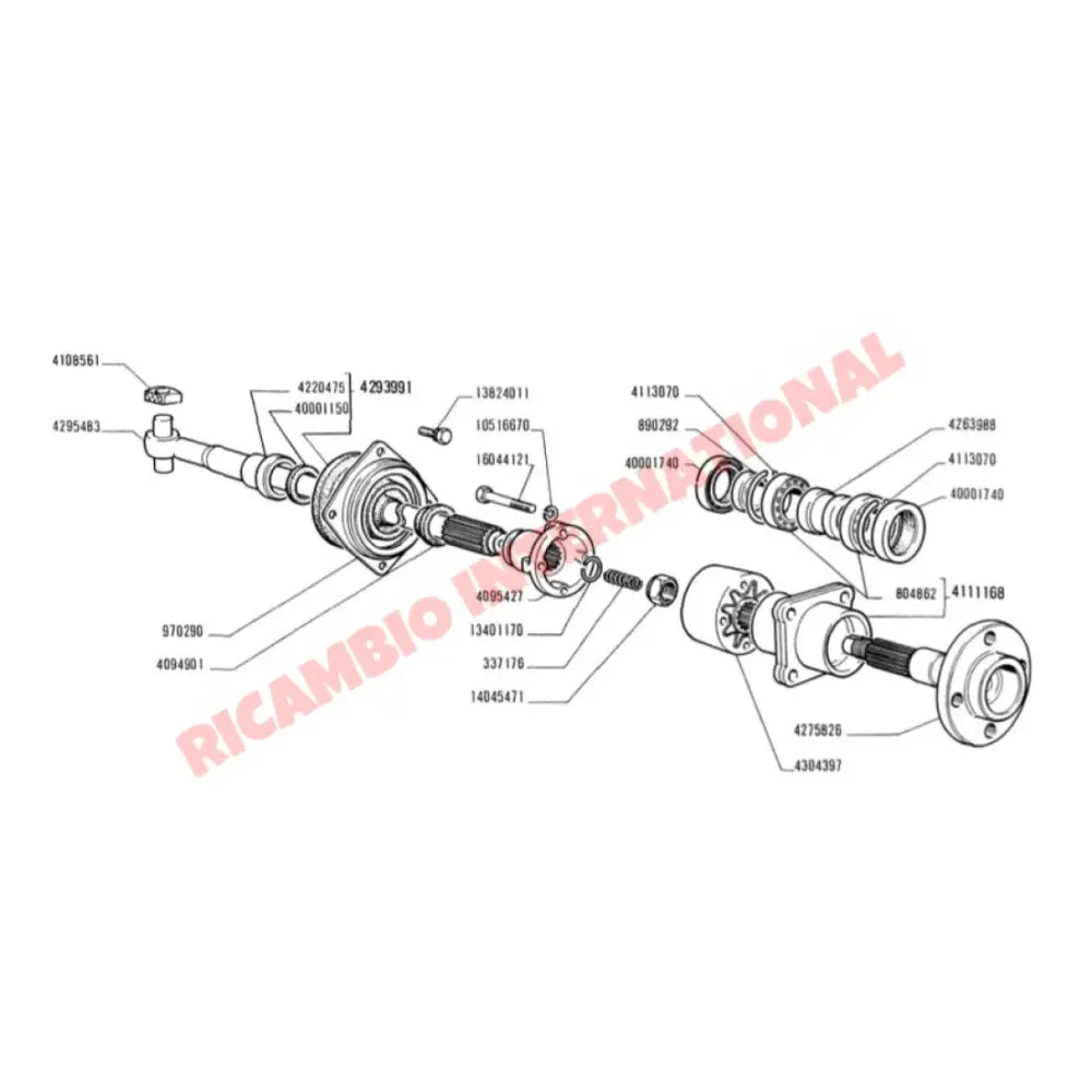 Drive Shaft Coupling Joint (FINE SPLINE) - Classic Fiat 500 - Axles - Shafts - Joints and Couplings