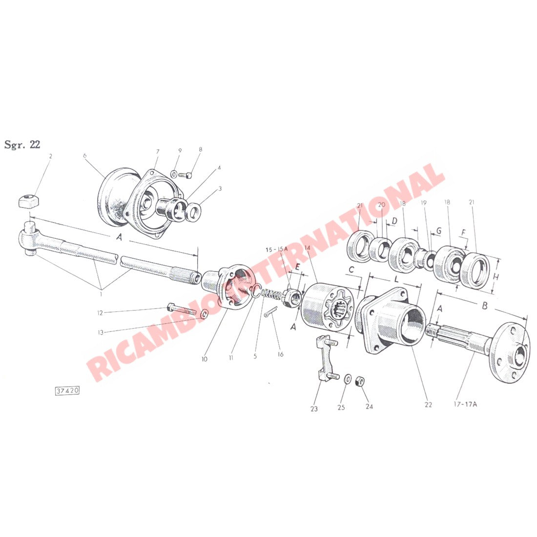 Drive Shaft Flange & Aluminium Coupling Kit (3 Bolt Fitting) - Classic Fiat 500 Nuova S1(1957) - Rear Axle