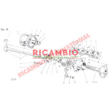 Drive Shaft Flange & Aluminium Coupling Kit (3 Bolt Fitting) - Classic Fiat 500 Nuova S1(1957) - Rear Axle