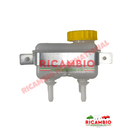 Dual Brake Fluid Reservoir Tank & Bracket Kit - Classic Fiat 500,126,600,850,124 plus many others - Uprated Brake Parts