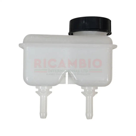 Dual Brake Fluid Reservoir Tank - Classic Fiat 500,126,600,850,124 plus many others - Black - Brake Parts & Components