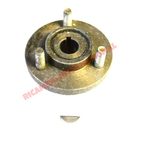 Dynamo Generator Pulley Hub & Key - Classic Fiat 500 126 - Classic Fiat 500 Parts & Spares