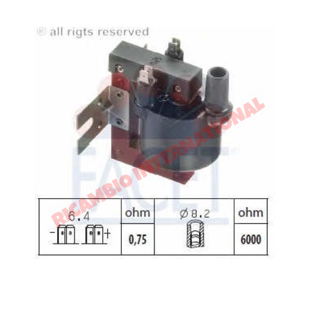 Electronic Ignition Coil - Fiat Strada,Ritmo,Regata,Croma,Fiorino - Ignition