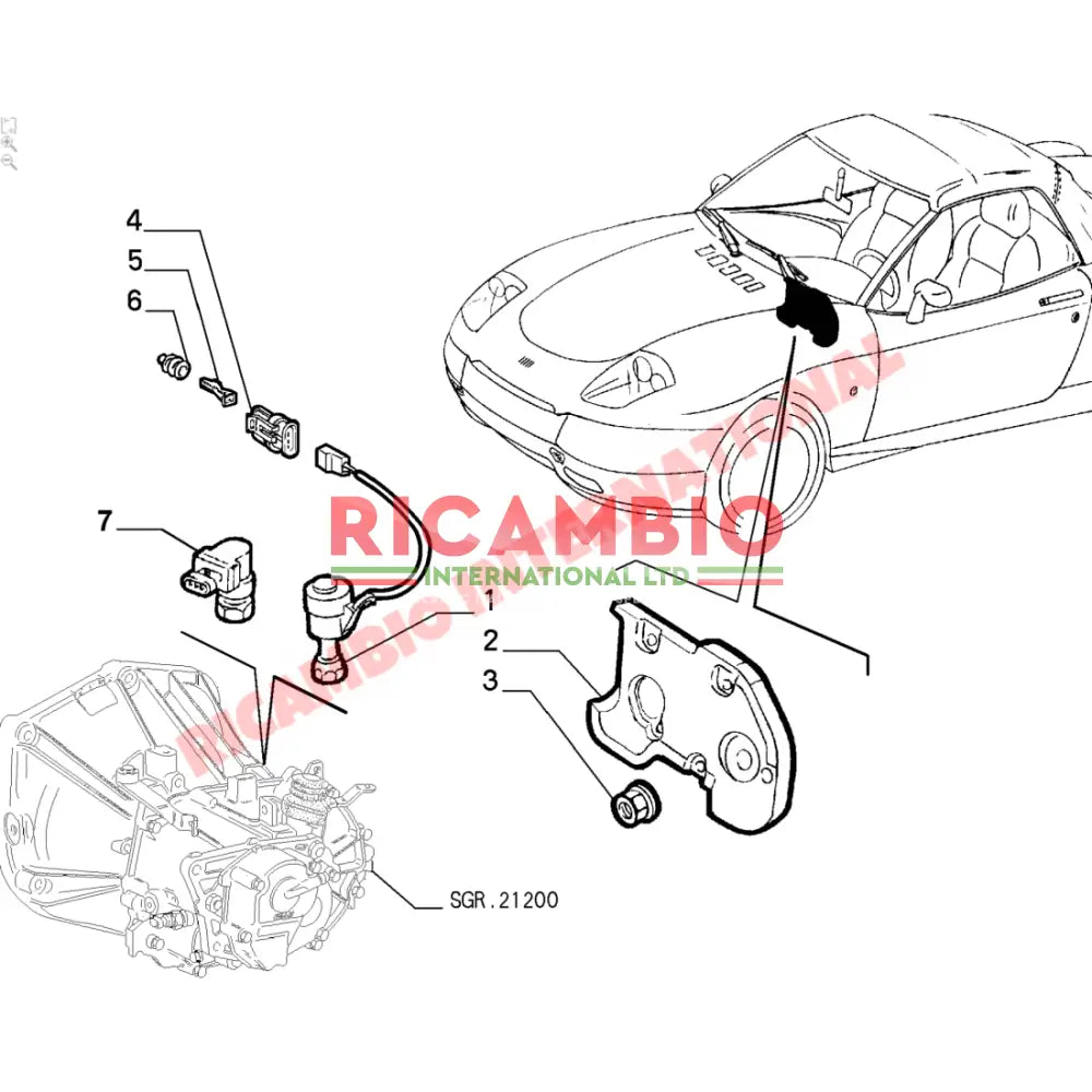 Electronic Speedo Sensor - Fiat Barchetta Bravo,Brava,Coupe,Uno - Ignition & Electronic Parts