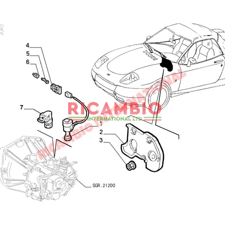 Electronic Speedo Sensor - Fiat Barchetta Bravo,Brava,Coupe,Uno - Ignition & Electronic Parts