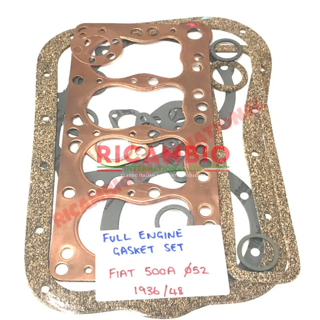 Engine Gasket Set - Fiat Topolino - Gaskets - Seals - Grommets and Rubber Parts