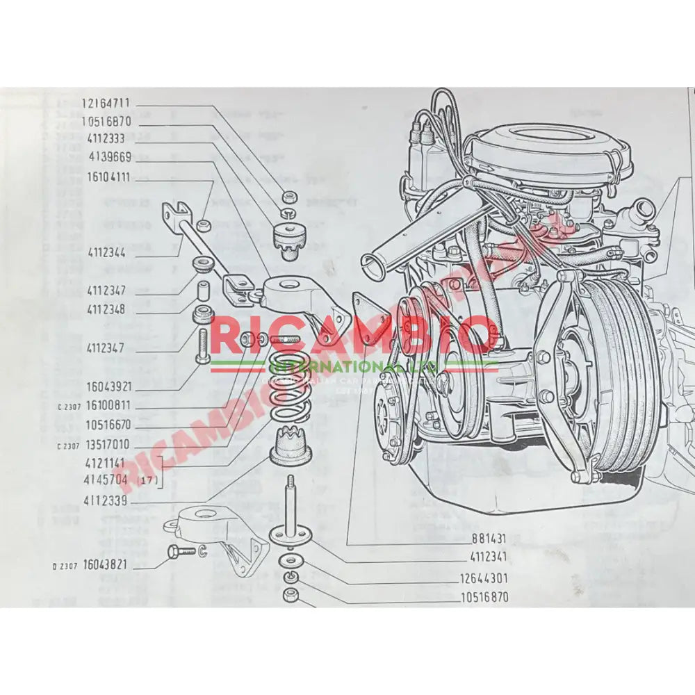 Engine Mount Support Bracket - Fiat 850 - Engine & Engine Parts