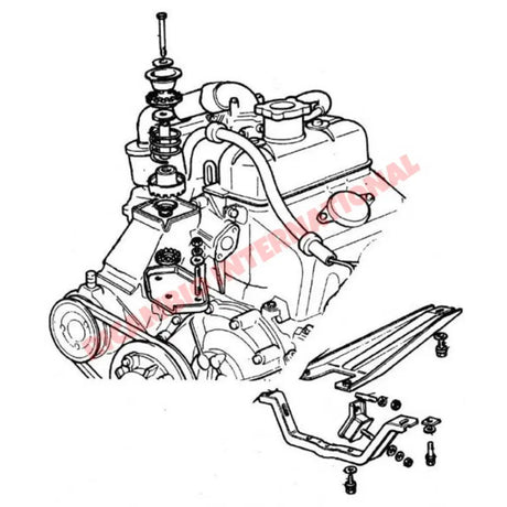 Engine Mount Support Bracket/Plate - Classic Fiat 500 126 - Engine & Mountings