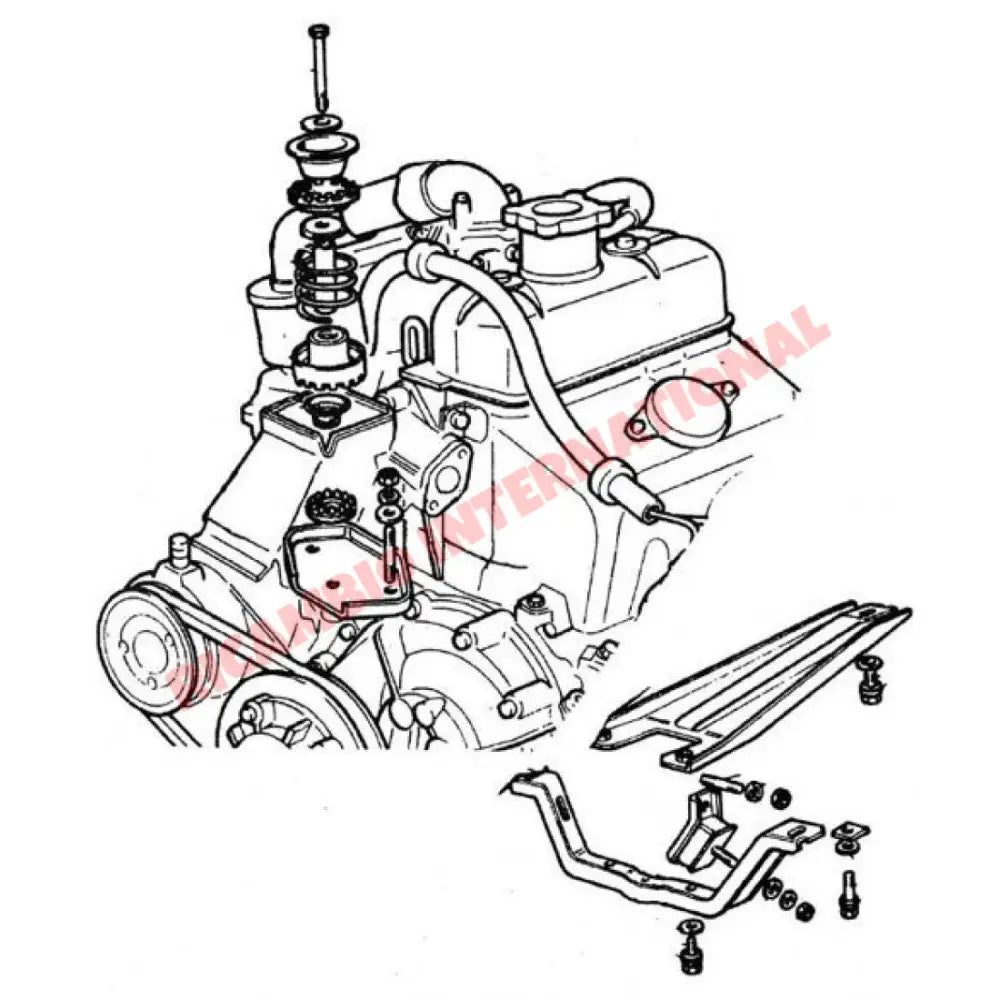 Engine Mount Top Plate - Classic Fiat 500 126 - Engine & Mountings