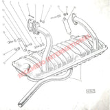 Exhaust Bracket Kit - Classic Fiat 500 Autobianchi Bianchina Panoramica - Exhaust and Associated Parts
