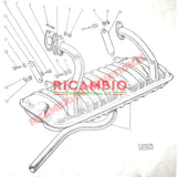 Exhaust Bracket Kit - Classic Fiat 500 Autobianchi Bianchina Panoramica - Exhaust and Associated Parts