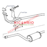 Exhaust Down Pipe Flange Gasket - Classic Fiat Panda,Uno,Cinquecento,Seicento Autobianchi A112, - Gaskets & Oil Seals