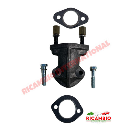 Exhaust Elbow Manifold Kit (As Original) - Classic Fiat 500 126 Autobianchi Bianchina - Exhaust & Related Parts