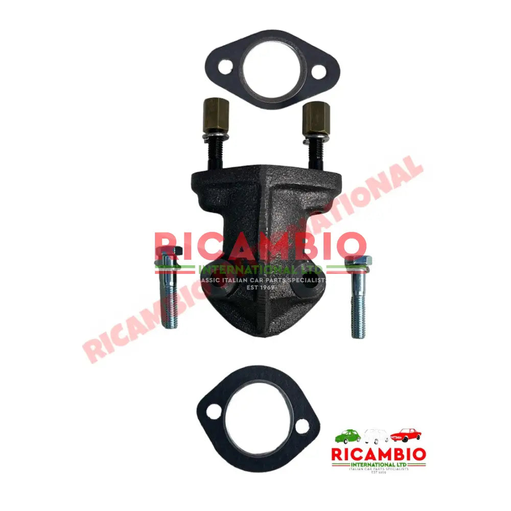 Exhaust Elbow Manifold Kit (As Original) - Classic Fiat 500 126 Autobianchi Bianchina - Exhaust & Related Parts