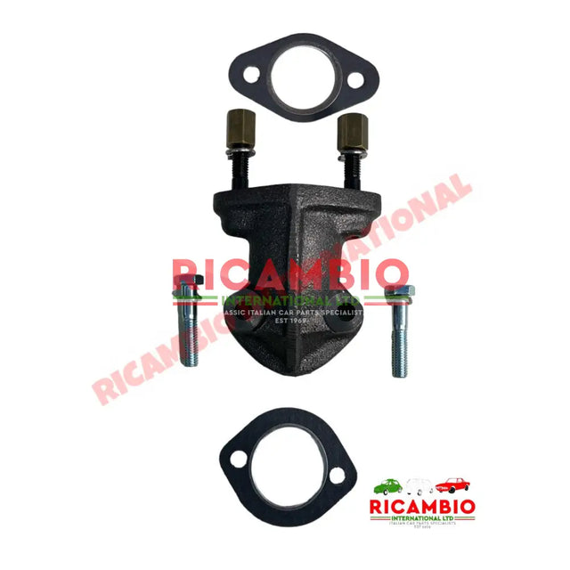 Exhaust Elbow Manifold Kit (As Original) - Classic Fiat 500 126 Autobianchi Bianchina - Exhaust & Related Parts