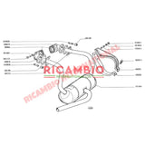 Exhaust Elbow Manifold Kit (As Original) - Classic Fiat 500 126 Autobianchi Bianchina - Exhaust & Related Parts