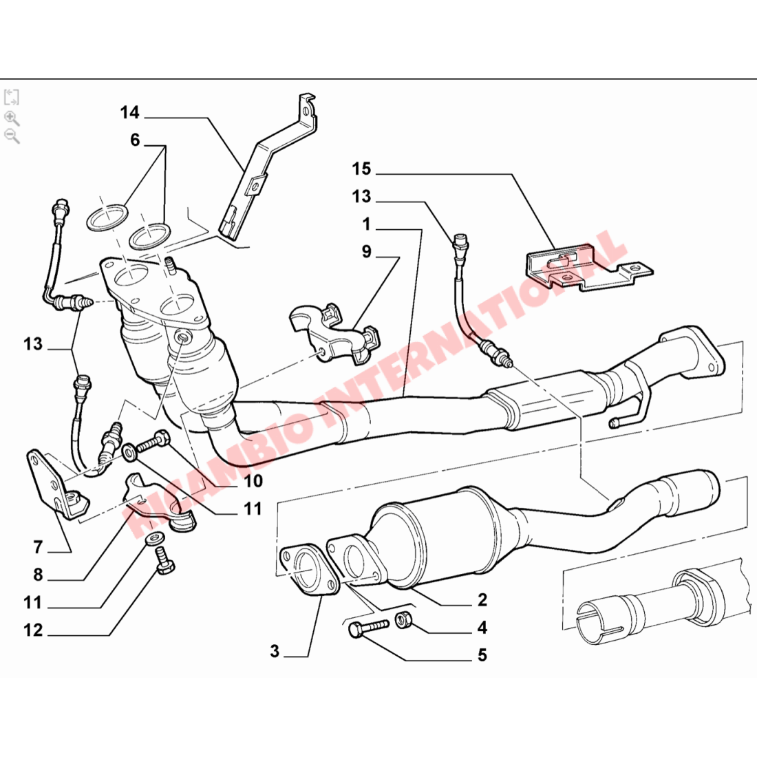 Exhaust Gasket Kit - Fiat Barchetta - Gaskets & Oil Seals