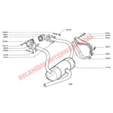 Exhaust Manifold Bolts/Washers (2) - Classic Fiat 500 126 - Exhaust & Related Parts
