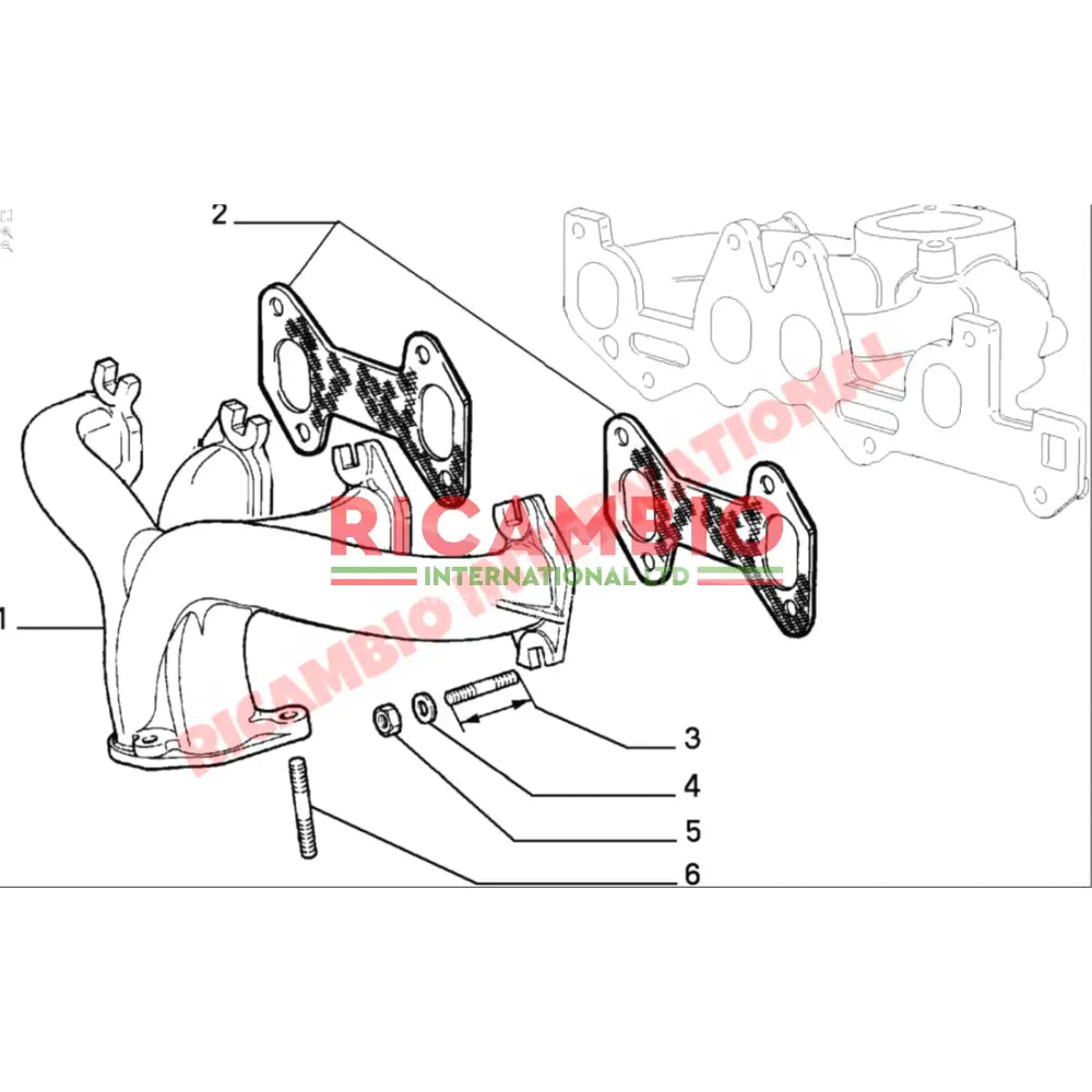 Exhaust Manifold - Fiat Uno,Panda Lancia Y10 Autobianchi Y10 - Exhaust
