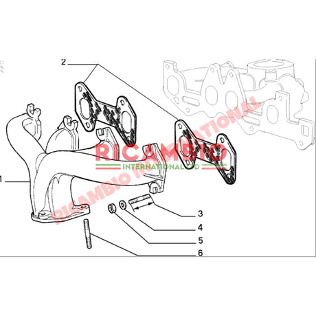 Exhaust Manifold - Fiat Uno,Panda Lancia Y10 Autobianchi Y10 - Exhaust