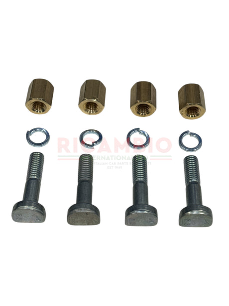Exhaust Manifold Flat Edged Bolts/Washers Kit - Classic Fiat 500 126 - Exhaust & Related Parts