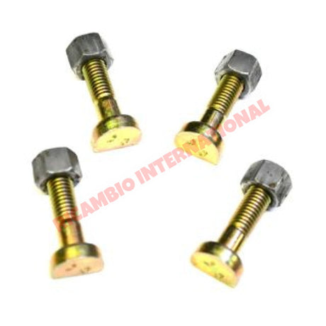Exhaust Manifold Flat Edged Bolts/Washers Kit - Classic Fiat 500 126 - Exhaust & Related Parts
